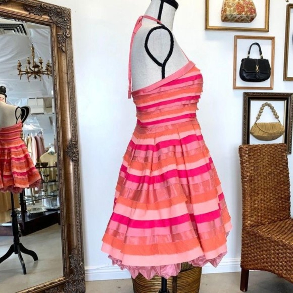Alice+Olivia Hot Pink Party Dress - Picture 9 of 9